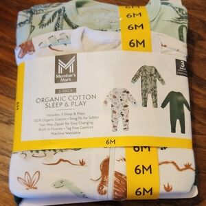 Member's Mark Organic Cotton Kids Pajama Set - 3 Pack